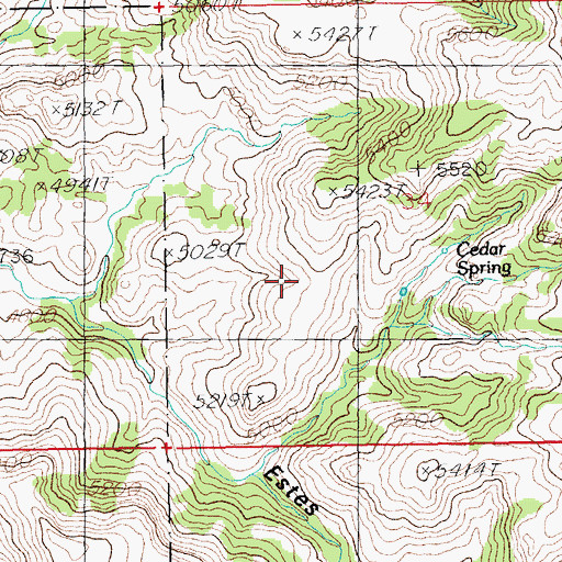 Topographic Map of Cedar Tank, AZ