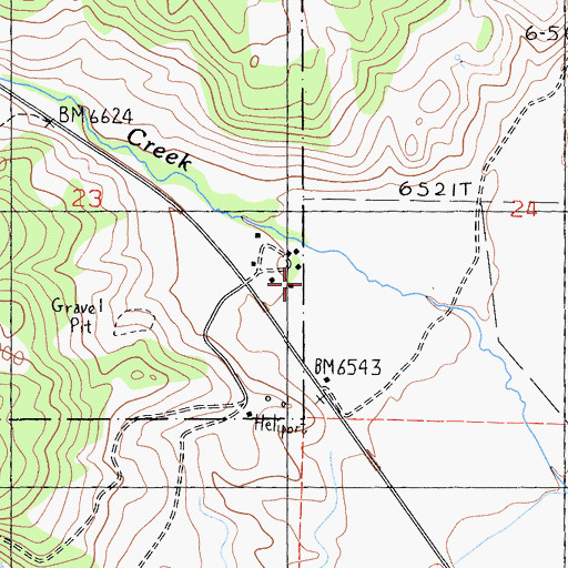 Topographic Map of Bridgeport Ranger Station, CA