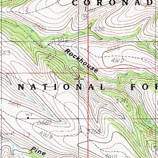 Topographic Map of Channel Tank, AZ
