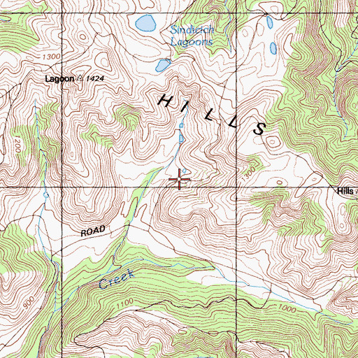 Topographic Map of Briones Regional Park, CA