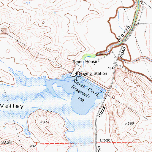 Topographic Map of Briones Valley, CA