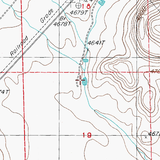 Topographic Map of Chiricahua Siding Tank, AZ