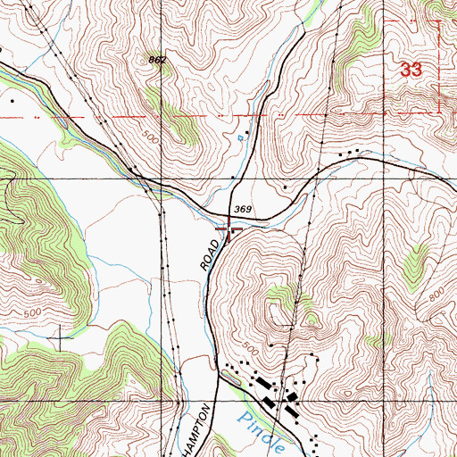 Topographic Map of Briones Valley School, CA
