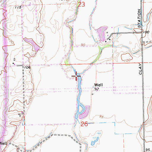 Topographic Map of Browns Creek, CA