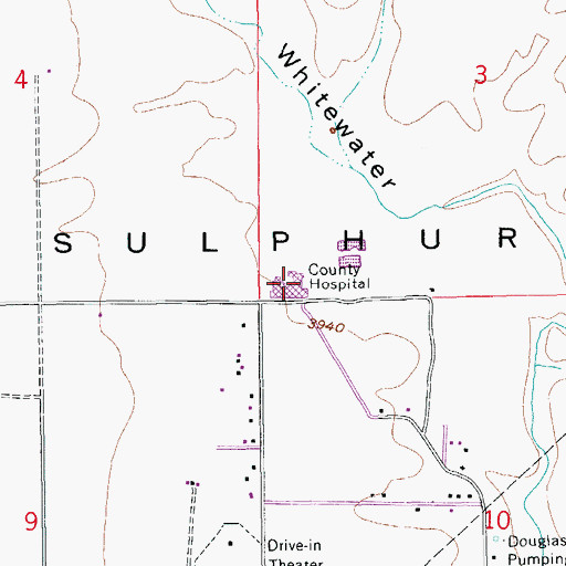 Topographic Map of Southeast Arizona Medical Center, AZ