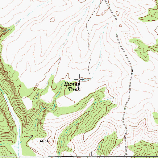 Topographic Map of Bunny Tank, AZ