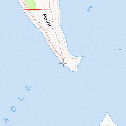 Topographic Map of Buck Point, CA