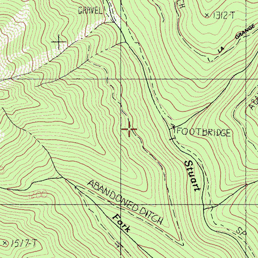 Topographic Map of Buckeye Ditch, CA