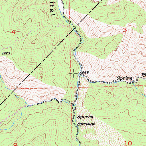 Topographic Map of Buckeye Gulch, CA