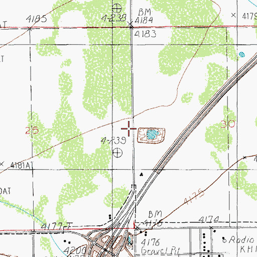 Topographic Map of Cochise Visitor Center, AZ