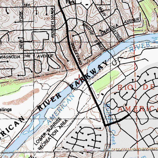 Topographic Map of Buffalo Creek, CA