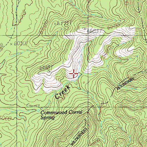 Topographic Map of Cottonwood Tank, AZ