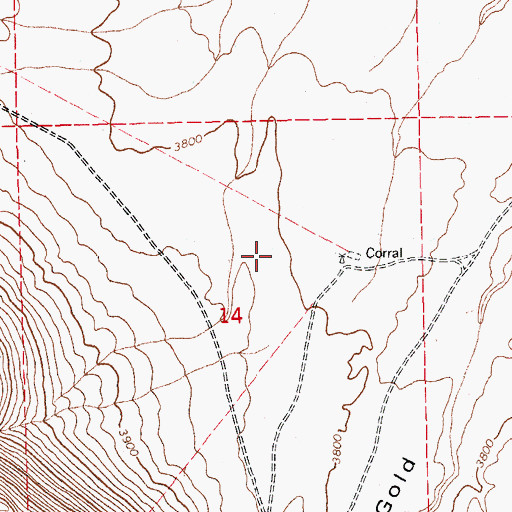 Topographic Map of Creighton Reservoir, AZ