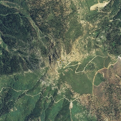 Aerial/Satellite Image of Bully Choop Mountain, CA