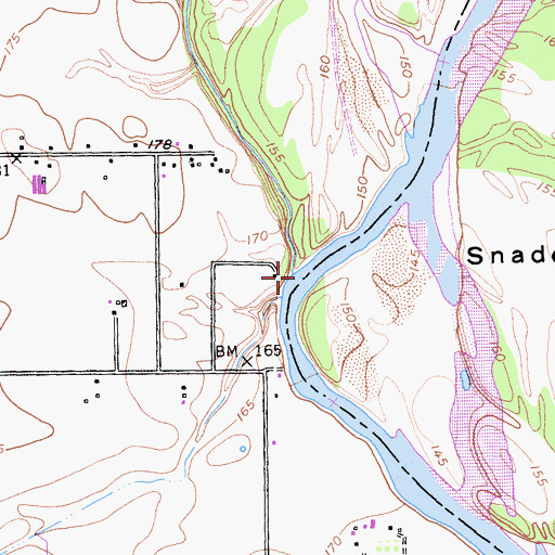 Topographic Map of Burch Creek, CA