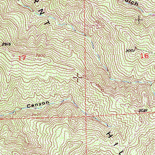 Topographic Map of Burnt Hills, CA