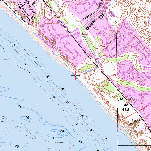 Topographic Map of Bush Gulch, CA