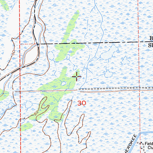 Topographic Map of Butte Sink, CA