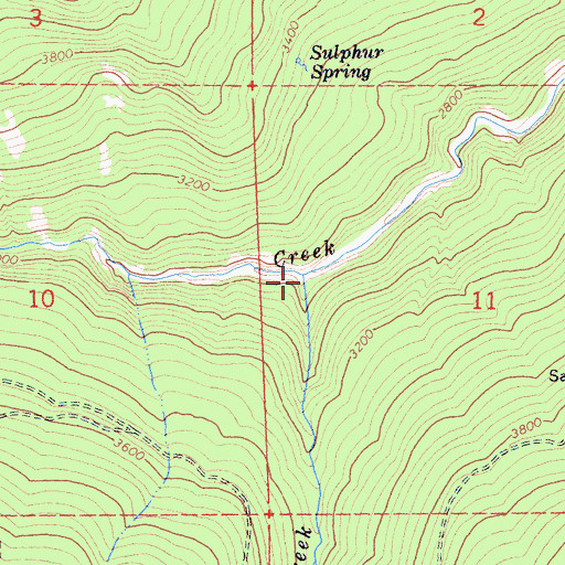 Topographic Map of Buttermilk Creek, CA