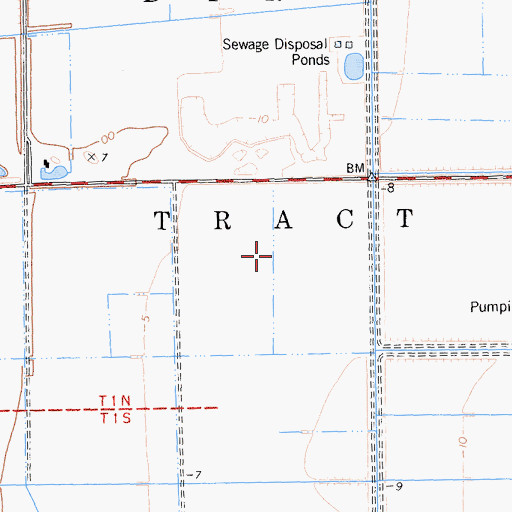 Topographic Map of Byron Tract, CA