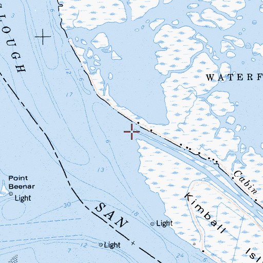 Topographic Map of Cabin Slough, CA