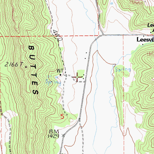 Topographic Map of California Division of Forestry Station, CA