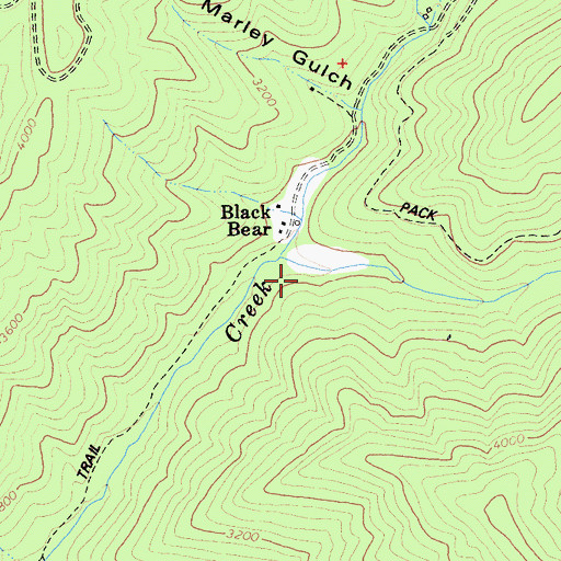 Topographic Map of Callahan Gulch, CA