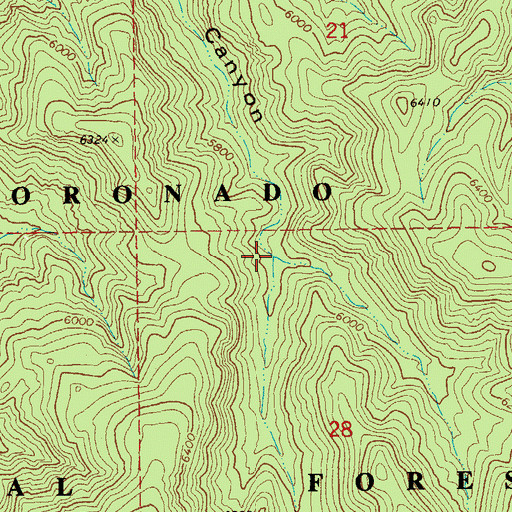 Topographic Map of Fife Canyon Trail Two Hundred Fiftyeight, AZ