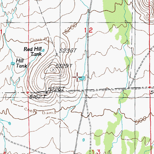 Topographic Map of Forest Boundary Tank, AZ