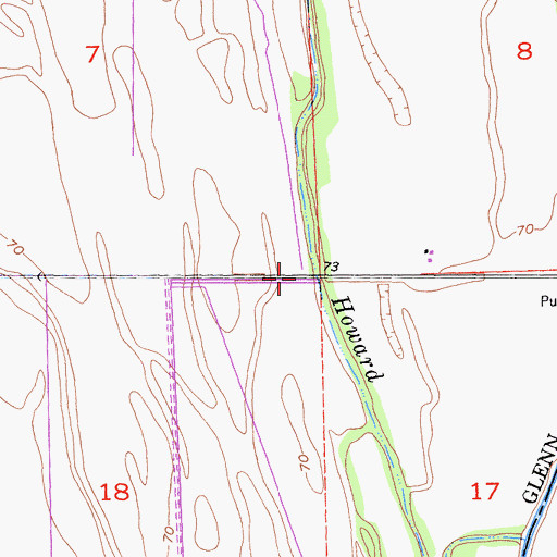 Topographic Map of Campbell Slough, CA