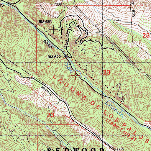 Topographic Map of Canyon Elementary School, CA