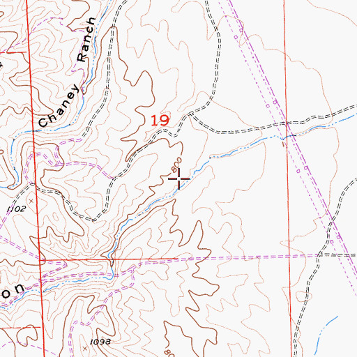 Topographic Map of Capita Canyon, CA