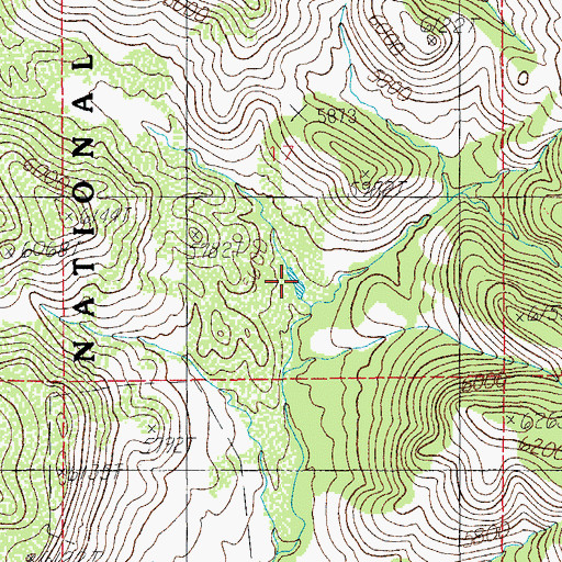 Topographic Map of Glenn Tank, AZ