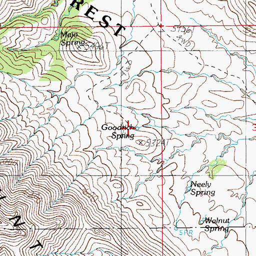 Topographic Map of Goodrich Spring, AZ