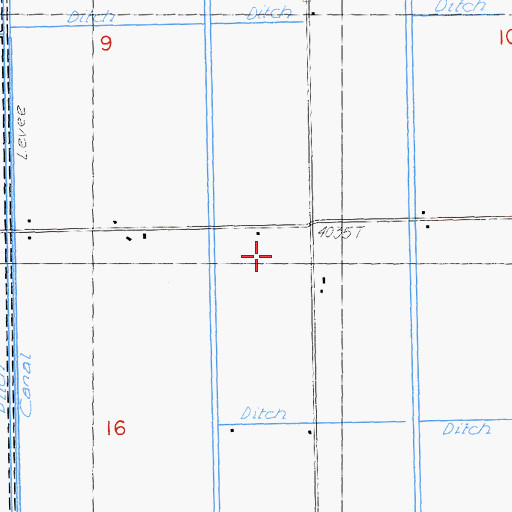 Topographic Map of Carr School, CA
