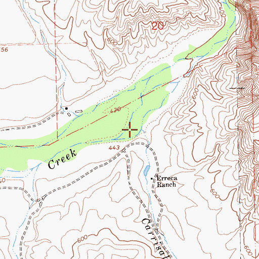 Topographic Map of Carrisalito Creek, CA