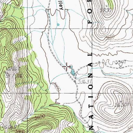 Topographic Map of Half Moon Tanks, AZ
