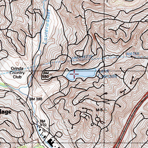 Topographic Map of Lake Cascade, CA