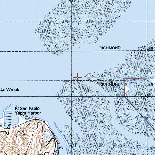 Topographic Map of Castro Creek, CA