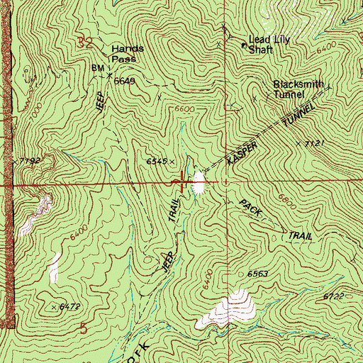 Topographic Map of Hilltop Mine, AZ