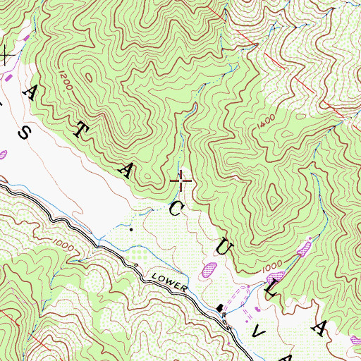 Topographic Map of Catacula, CA