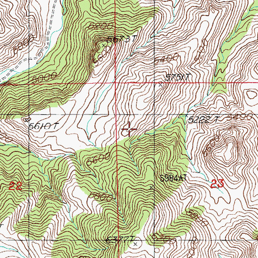 Topographic Map of Horseshoe Tank Number One, AZ