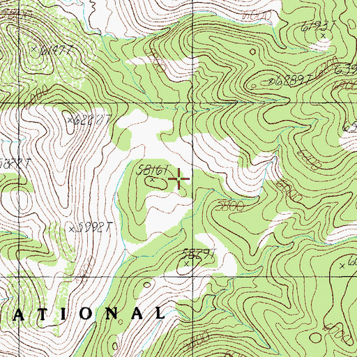 Topographic Map of Houston Tank, AZ