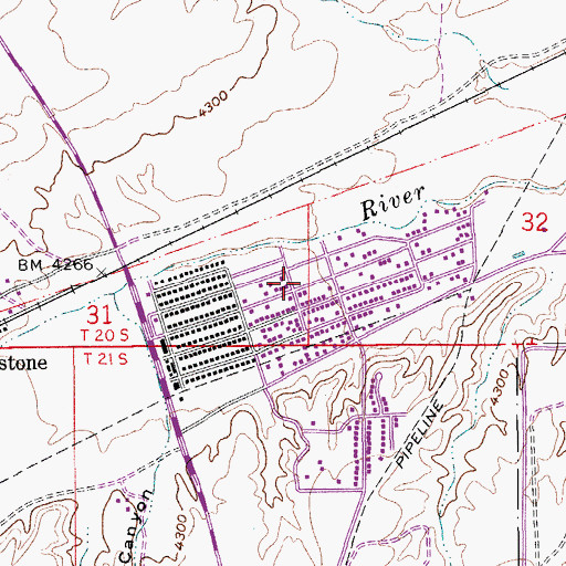 Topographic Map of Hunt Park, AZ