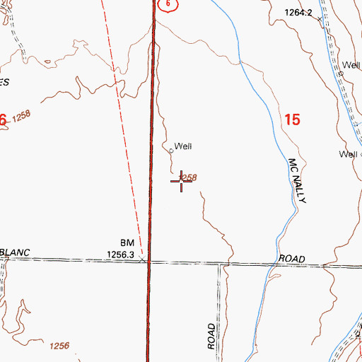 Topographic Map of Chalfant Valley, CA