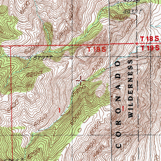 Topographic Map of Icebox Tank, AZ