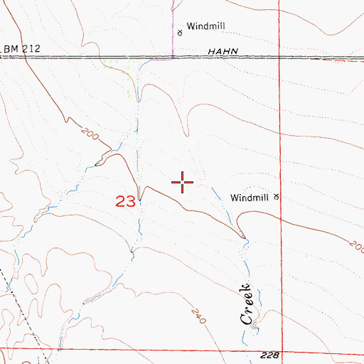Topographic Map of Chamisal Creek, CA