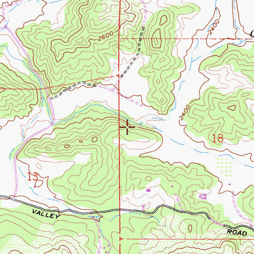 Topographic Map of Chandans Creek, CA