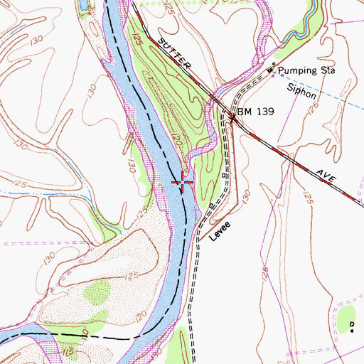 Topographic Map of Channel Slough, CA