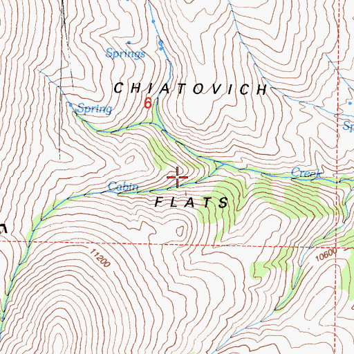 Topographic Map of Chiatovich Flats, CA